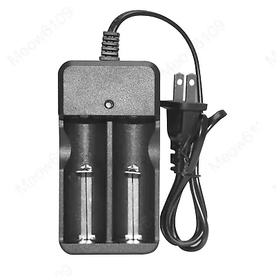 2 Slot Battery Charger For Rechargeable Li-Ion Batteries 17670 16340 26650 1865 • $5.99