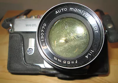 Mamiya/ Sekor 1000DTL35mm Camera Used And Untested With Leather Case And Strap  • $9.99