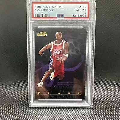 Kobe Bryant Rookie PSA 6 RC Vintage Collector Card Los Angeles Lakers 1996 NBA • $60