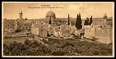 Judaica Palestine Rare Old Mini Postcard Jerusalem Omar Mosque By Zakal • $12.99