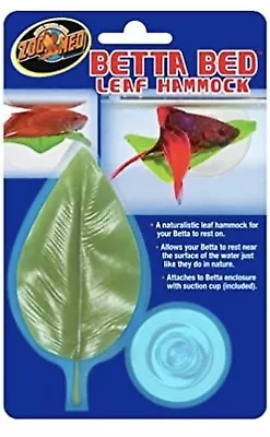 Zoo Med Bed Leaf Hammock Aquarium Fish Fighting Fish Betta • $7