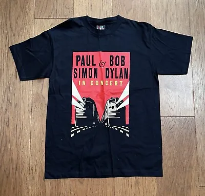 VTG 1999 Bob Dylan X Paul Simon Concert T-shirt Giant Tag Size L MINT • $34.99