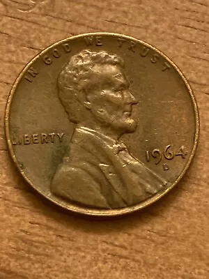 1964 D Lincoln Penny RARE L Liberty On Edge Error • $495