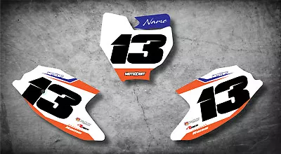 Custom Number Graphics Full Kit To Fit KTM 65 2016 -2023 STATE STYLE Decals • $84.90