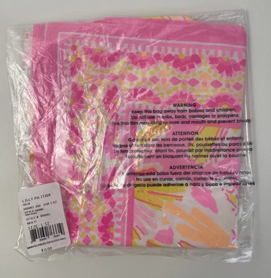 $16 • Buy NWT Lilly Pulitzer Scarf  Multi “Be The Sunshine” Engineered  Pink & Yellow