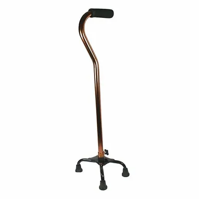 Quad Cane Small Base Bariatric 300lbs Walking Aid Medical Mobility Adjustable • $20.54