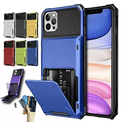 Wallet Case 4 Credit Card ID Holder Cover For IPhone 15 Pro Max 14 13 12 11 XS 8 • $10.62