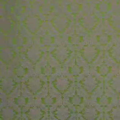 Lithuanian Luxury Damask Purple Green Fabric | Reversible | Curtains Upholstery • £1.99