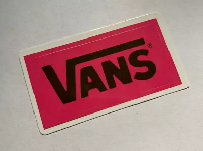 VANS Off The Wall 2.5” Inch Skateboard Sticker  Pink Waterproof Decal • $3.99