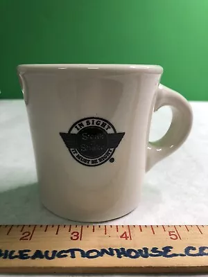 STEAK N SHAKE IN SIGHT IT MUST BE RIGHT COFFEE TEA CUP MUG Buffalo CHINA USA • $19.99