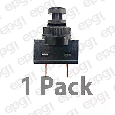 Spst (n/o) Momentary On Black Push Button Switch 10amps @ 125vac #66-2468-1pk • $2.25