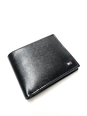 £16.99 • Buy Mens Black￼ Tommy Hilfiger Leather Wallet Leather New