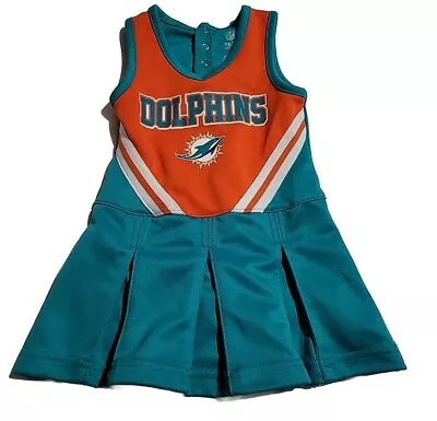 Dolphins NFL Team Apparel Toddler Fan 18 Months Dress Pre-Owned • $24.93