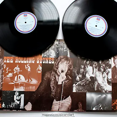 Vintage Mono The Rolling Stones No Moss Vinyl 2 Lp Nm Brian Jones Rare • $51.99