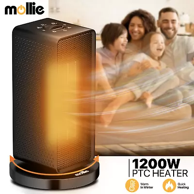 $21.99 • Buy 1200W [OSCILLATING+AIR FILTER] Tabletop Portable Electric Ceramic Space Heater