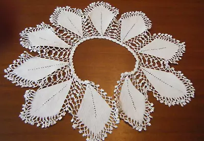 Antique 20s Irish Hand Crochet Old Pattern Collar Lovely Design • $28.99