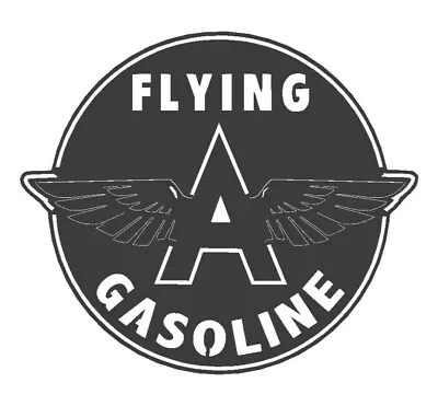 Flying A Gasoline Shield Vintage Oil Gas Pump Metal Sign Mobil Reproduction • $65