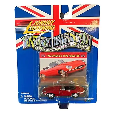 Johnny Lightning British Invasion 1962 Jaguar E-Type Roadster Red Diecast 1/64 • $15.97