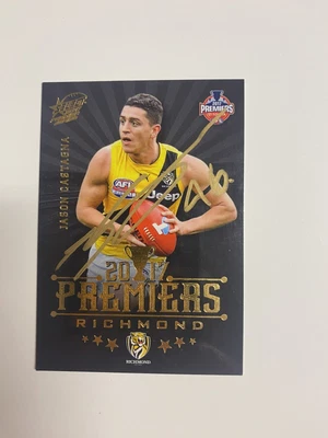 $12.99 • Buy Signed 2017 Richmond Premership Card Jason Castagna Signed Gold Pen