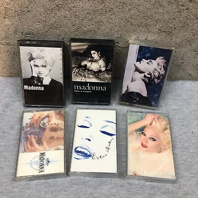 Madonna Cassette Tape Lot True Blue Like A Virgin Erotica Prayer Bedtime Stories • $15.99