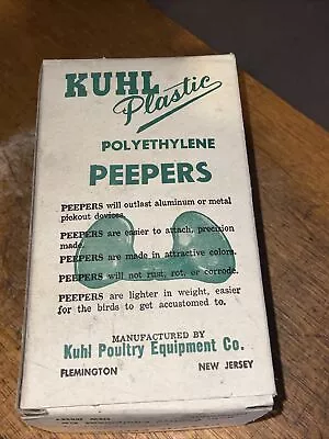 100 PCs NEW Kuhl Vintage Peepers Chicken Blinders Spectacles Brown  Made In USA • $9.75