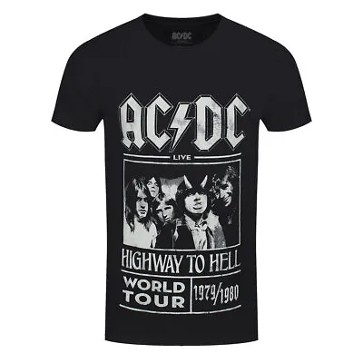 AC/DC T-Shirt Highway To Hell World Tour ACDC Band Official Black New • £14.95