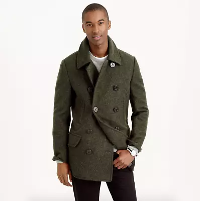 Bnwot J. Crew Mens Olive Dock Peacoat Size Xs • $128.65