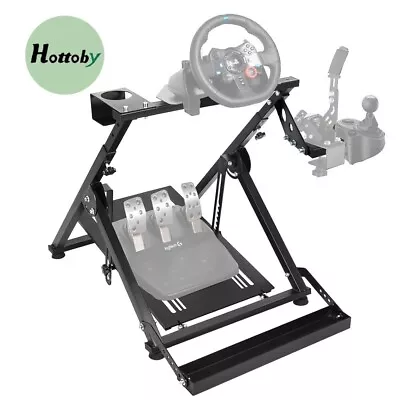 Hottoby Steering Racing Wheel Stand Foldable Adjustable For Logitech G920 G923 • $169.99