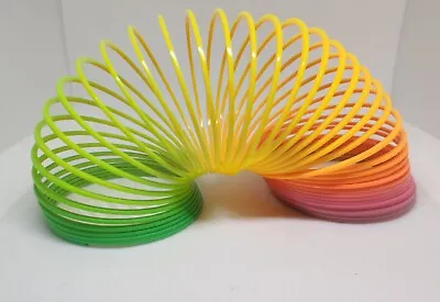 Plastic Rainbow Spring Slinky Toy • £3.50