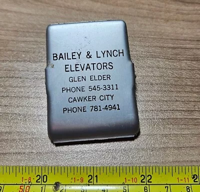 Vintage Bailey & Lynch Elevators Glen Elder Cawker City Kansas Advertising Clip • $19.99