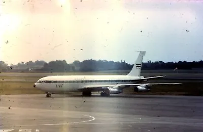 35mm Slide  IIAF Boeing 707 Manchester Airport Approx 1978 • £3.25