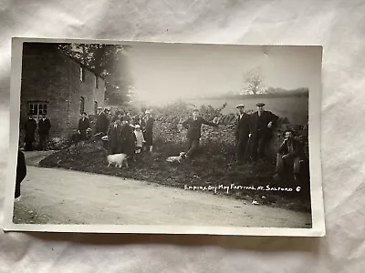 Rppc Salford Village Nr Moreton In Marsh Stow On The Wold & Chipping Norton • £2