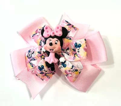 Beautiful Ballerina Minnie Mouse Inspired Hair Bow For Girls. • $12.50