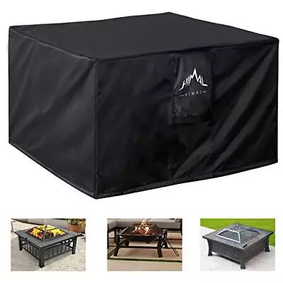 Himal Outdoors Fire Pit Cover Square - Heavy Duty Waterproof 600D Polyster With • $14.47