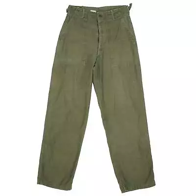 Vintage Us Army Utility Trousers Pants Og-107 Sateen 1960s Vietnam War Small • $100