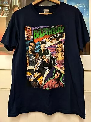 £7.98 • Buy Official Big Bang Theory T-Shirt Bazinga Sheldon Comic Book Tee Large Warner