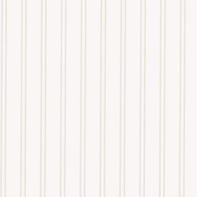 $39.65 • Buy 56 Sq. Ft. 1 Double Roll Beadboard White Textured Paintable Wallpaper Decor New