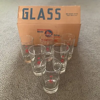 VINTAGE Libbey Owens RCA VICTOR WINTERADIO Promo Glasses Set Of 6 With Box! • $64.95