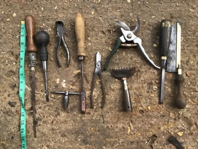 Collection Of 10 Old Hand Tools For Restoration — For Restoration 005 • £12