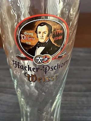 Rare Script Hacker-Pschorr Weisse Swirl Beer Glass 0.5L  • $11.99