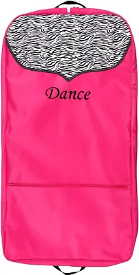 Sassi Designs Pink Zebra Dance Garment Bag Pink White Black  • $68.35