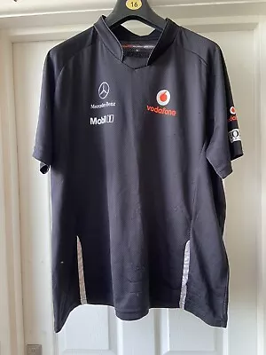 Vodafone McLaren Mercedes Official Black T-shirt Large - F1 - Mercedes Benz • £15