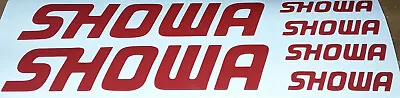 £4 • Buy SHOWA Fork Decal Stickers PAIR MX Trials Road Race Sports Bike Honda Ducati 