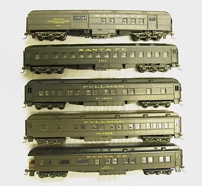 Athearn HO Scale Heavyweight Santa Fe Passenger Cars Lot Of 5 • $30