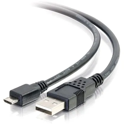 C2G 6.6FT USB Type-A Male To Micro USB Type-B Male Cable - Black • £22.73