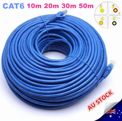 10M/20M30M/50M Cat6 Network Ethernet  Rj45 Cable 100M/1000Mbps 1 Year Warranty   • $11.59