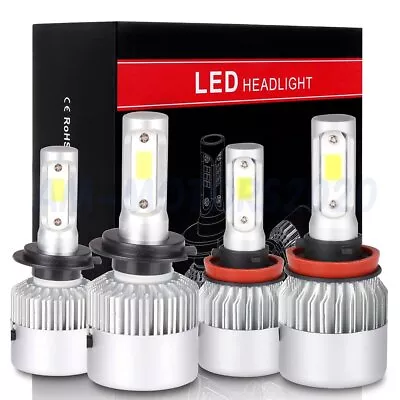 6000K For White H11 H7 3000W LED Headlight Bulbs Kit 450000LM Light Bulbs • $9.60