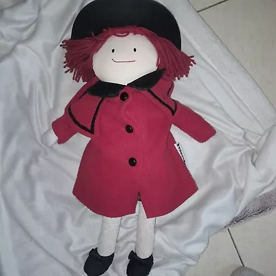 Madeline Plush 19  Doll Red Coat And Black  Hat • $18