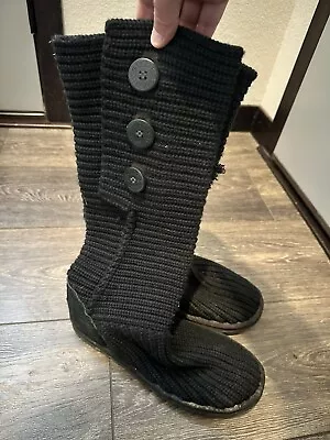 Uggs Classic Cardy Knit Tall Boots Size 9 *see Description • $9.99