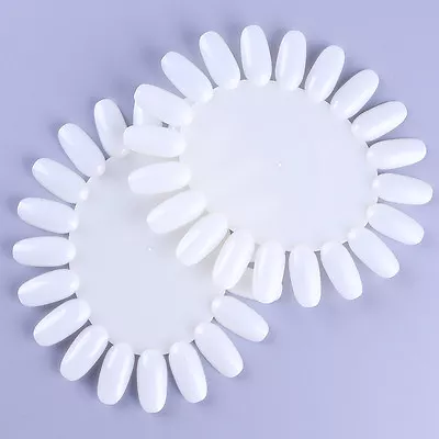 White False Nail Tips Design Display Practice  Wheel Board Tool • $0.99